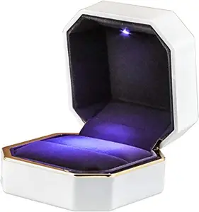 2024 nuevo diseño conjunto de almacenamiento de joyas caja de luz de publicidad LED Cajas de Regalo pequeñas de plástico para joyería