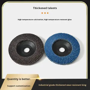 Matériau calciné Roue à lamelles Thousand Blade Flat Gauze Sandpaper Type de disque de meulage Disque abrasif - Product Image 5