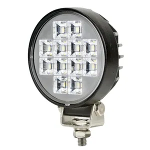 CE R10 3 pouces 12w rond Led travail lumière conduite antibrouillard faisceau d'inondation luminosité étanche pour remorque tout-terrain camion pelles