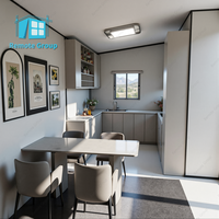 Maison de conteneur extensible pratique prête à vivre Petites villas avec cuisine de 3 chambres et toilettes