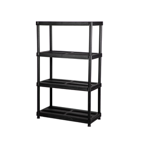 SOMPLY 5 TIER PLASTIC Heavy-Duty Shelf Unit Durable Multilayer Rack GARAGE WAREHOUSE SHED SHELVING UNIT <b>STORAGE</b> <b>RACKING</b> SHELVES - Product Image 2