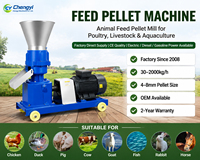 Machine de fabrication de granulés d'aliments pour animaux, pelletiseur avec moteur, capacité 500 kg/h, 220 V