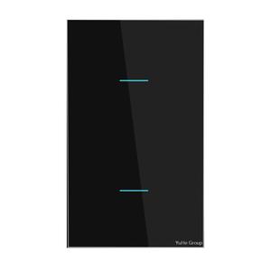 Interrupteur mural à commande tactile YuHe Group 10A 230V, design minimaliste, verre trempé, IP20, 1 voie - Product Image 3