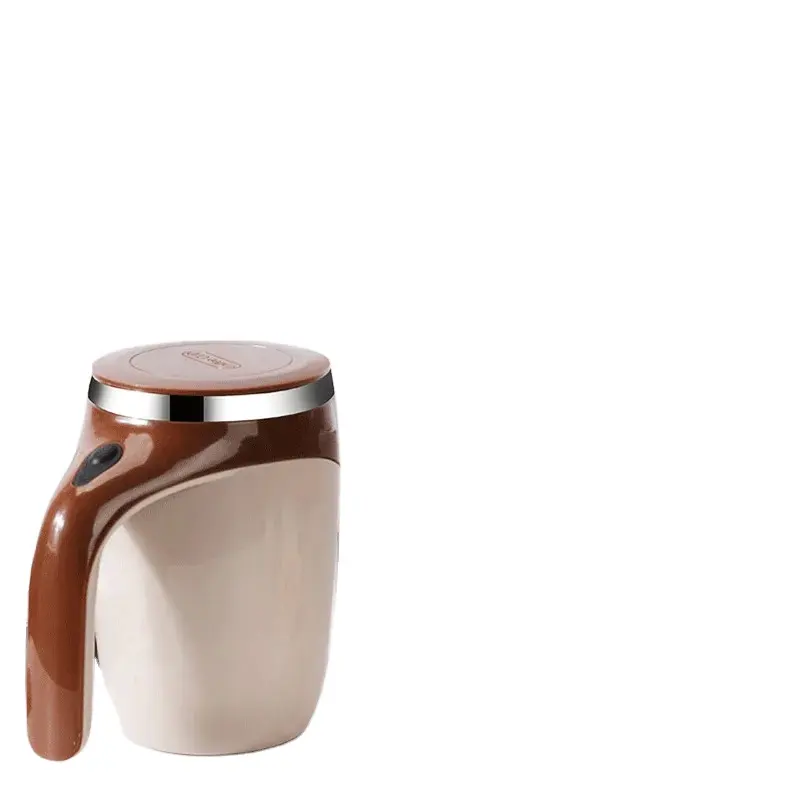 नया डिज़ाइन 380 मिलीलीटर सेल्फ स्टिरिंग कॉफी मग स्वचालित स्टेनलेस स्टील कॉफी मग स्टिरिंग इनोवेटिव कॉफी कप