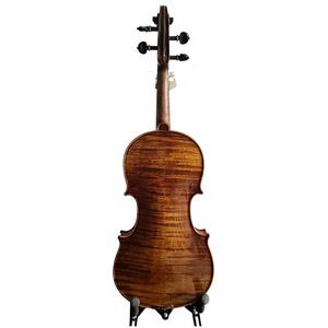 <span class=keywords><strong>Violon</strong></span> acoustique <span class=keywords><strong>pour</strong></span> <span class=keywords><strong>gaucher</strong></span> en bois d'épicéa européen et érable flammé, avec manche en ébène, vente en gros, personnalisable - Product Image 1