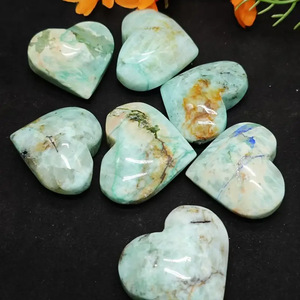 Crisolita Natural Tallada al por Mayor con Azurita, Piedra Curativa Energética para Decoración del Hogar y Feng Shui - Product Image 1