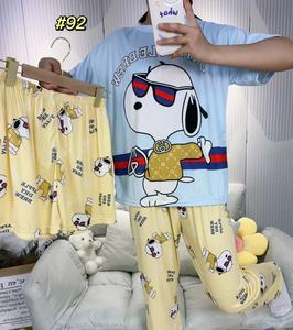 <span class=keywords><strong>Pigiama</strong></span> Estivo da <span class=keywords><strong>Donna</strong></span> a Prezzi Convenienti, Set 3 Pezzi con Pantaloncini e Maniche Corte, Motivo <span class=keywords><strong>Animale</strong></span>, Casual - Product Image 6