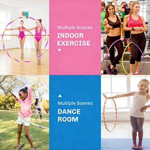 Cercle de fitness en plastique multi-styles avec lumières pour le modelage corporel, l'entraînement de gymnastique, les jeux sportifs intérieurs et extérieurs - Product Image 4