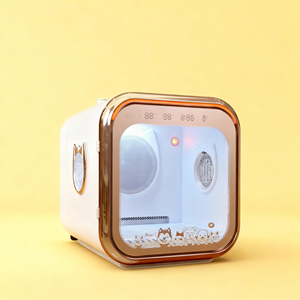 Secador de cabina de mascotas inteligente de plástico ABS personalizado ecológico de lujo moderno de 67L para perros y gatos al por mayor OEM ODM - Product Image 1
