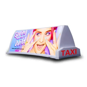Nhà sản xuất thiết kế mới taxi nam châm ánh sáng hàng đầu PP nhựa taxi quảng cáo hàng đầu ánh sáng/in ấn tùy chỉnh