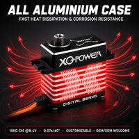 Servomoteur numérique sans noyau SCX24 15 kg avec engrenages en acier inoxydable, étanche, haute vitesse 8,4 V, pièces pour crawler RC