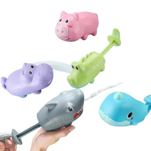 Summer pool kids bath time cartoon water gun toy animal water shooting gun for baby