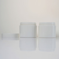 Pot en plastique PP rond blanc personnalisé de 120 g pour crème pour le visage, avec bouchon à vis, pour l'emballage de cosmétiques et de soins de la peau