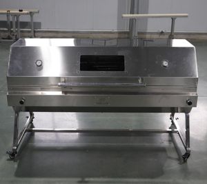 Horno Asador <span class=keywords><strong>de</strong></span> Acero Inoxidable para Uso Doméstico y en Restaurantes, Ahumador <span class=keywords><strong>de</strong></span> Jardín y Parrilla Comercial con Carro para Barbacoa - Product Image 1