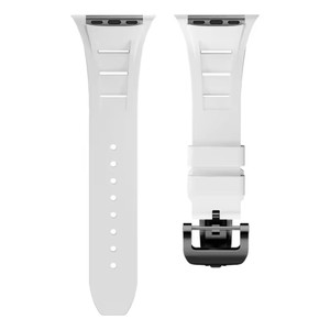 Bracelet en caoutchouc fluoré <span class=keywords><strong>pour</strong></span> <span class=keywords><strong>Apple</strong></span> <span class=keywords><strong>Watch</strong></span> 11 10 9 8 7 6 5 4 SE, modifié <span class=keywords><strong>pour</strong></span> le bracelet Richard Ultra 1/2, <span class=keywords><strong>pour</strong></span> hommes, <span class=keywords><strong>cadran</strong></span> 44 mm/45 mm/49 mm - Product Image 5