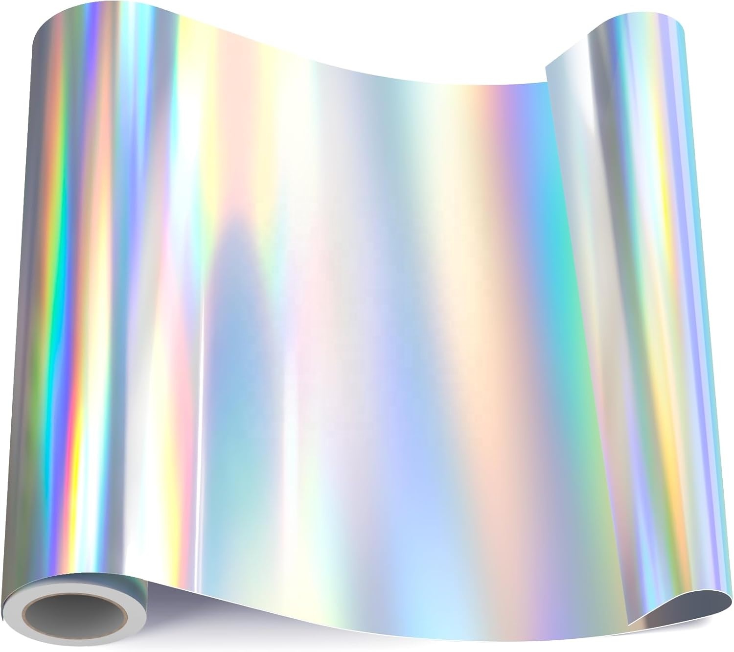 Holographic Adhesive Sticker Paper - Self-Adhesive Vinyl Film for Custom Labels & Decals (Waterproof, Glossy Finish)