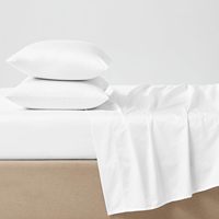 Ensemble de literie 4 pièces certifié OEKO Ensemble de draps de lit 100% coton à poches profondes pour hôtel