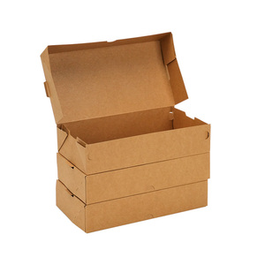 Cartelle per Alimenti in Carta Kraft Impermeabile, Monouso ed Ecologiche, Qualità Premium, Direttamente dalla Fabbrica, per Consegna di <span class=keywords><strong>Pasticceria</strong></span>, Dessert e Pollo Fritto - Product Image 1