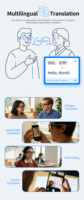 SENDER Nouvelle Technologie Verres Électrochromiques T200C Lunettes Intelligentes Caméra 800W Pixels Prise de Vue Vidéo 1080P Assistant IA ChatGPT