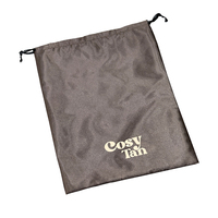 Logo personnalisé de haute qualité pochette en tissu de soie anti-poussière sac à cordon en satin pour perruques soutien-gorge Lingerie faisceaux de cheveux cosmétiques