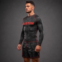 Rashguard personnalisé sublimé pour hommes et femmes, sans kimono, pour Jiu Jitsu, MMA, maillot de compression, fabricant de rashguards pour équipes d'académies