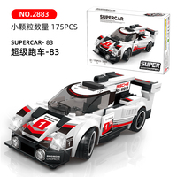 Blocs de construction pour voiture 2883, petites pièces, supercar, course automobile, voiture de sport, modèle MOC, blocs de construction éducatifs pour enfants, jouet en plastique de collection