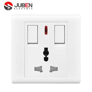 Wenzhou high quality pc golden Nepal Bangladesh wall switch (power) socket and conversion to SKD