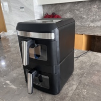 Nouvelle friteuse à air numérique intelligente multifonctionnelle à double empilage, écran tactile couleur pliable, grande capacité de 13 L, 2800 W