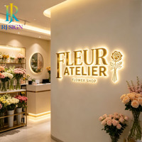 Enseigne LED 3D personnalisée étanche pour signalétique commerciale extérieure, lettres lumineuses en acrylique, logo publicitaire, enseignes LED