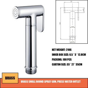 Robinet de bidet mural moderne de haute qualité, à poignée unique, en laiton, multifonctionnel pour salle de bain - Product Image 6