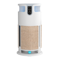 Purificateur d'air intelligent WiFi HEPA avec lampe UV germicide, alimentation par batterie/électricité, fonctionnement silencieux, portable pour chambre et bureau