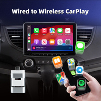 Accessoires de voiture CarPlay Android Auto Adaptateur Gadget Plug and Play 2 en 1 Double face Direct Plug Wireless