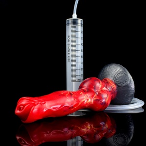 Large Knot Ejaculation <b>Dildo</b> With Sucker Silicone Multi Color Squirting Penis Dog <b>Dildo</b> Sex Toys for Women - Product Image 2
