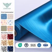 Tissu en Soie Charmeuse 100% Pure, 16-22 Momme, Respirant, Vendu au Mètre pour Robes, Vêtements, Coussins et Rideaux – Approvisionnement Direct Usine