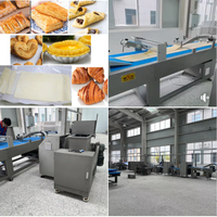 Ligne de production multifonction entièrement automatique pour les couches de pâte, coquille, pain danois, croissant