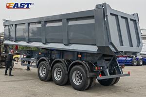 EAST Semi-<span class=keywords><strong>remorque</strong></span> à benne basculante robuste 40 tonnes 45 cubes de type <span class=keywords><strong>U</strong></span> à vendre Remorques à benne basculante arrière - Product Image 3