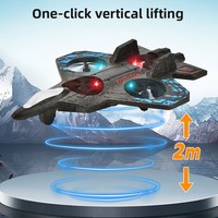 Avion télécommandé RC avec lumière LED 2.4G, drone RC en EPP, jouet volant, avion télécommandé, jouet de combat à vol stationnaire automatique