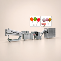 Ligne de production industrielle de sucettes en forme de boule, machines de transformation de confiseries