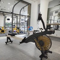 YG FITNESS YG-R005 Rameur à Air, Appareil de Musculation pour Salle de Sport et Studio de Fitness