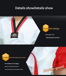 Uniformes de Taekwondo para hombres, mujeres, niños, estilos de verano y otoño para artes marciales y ropa de entrenamiento para principiantes - Product Image 6
