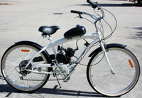 Kit Moteur à Essence 80cc 2 Temps pour Vélo Motorisé avec Pot d'Échappement