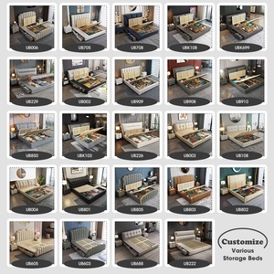Base de Colchón Personalizada, Cabecera Acolchada, Otomana, Plataforma de Madera con Elevación a Gas, Armazones de Cama Tapizados, Camas de Hotel de Lujo - Product Image 3