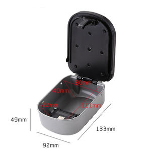 Hộp khóa Khóa kết hợp có thể đặt lại 4 chữ số cho hộp khóa an toàn chìa khóa bên ngoài để lưu trữ chìa khóa ngoài trời - Product Image 5