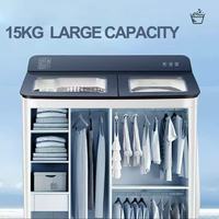 Lave-linge semi-automatique à double cuve pour la lessive à domicile