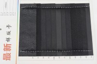 Eco Noir PVC Faux cuir Tissu Rexine NAPPA motif pvc cuir synthétique NAPA métallisé Couleur mate