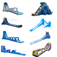 Grand toboggan gonflable en PVC pour enfants et adultes, vente en gros, jeux gonflables, terrain de jeu, piscine
