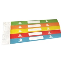 Bracelets de festival pour enfants en papier et Tyvek imperméables pour parcs d'attractions avec logo personnalisé - Cadeaux promotionnels originaux