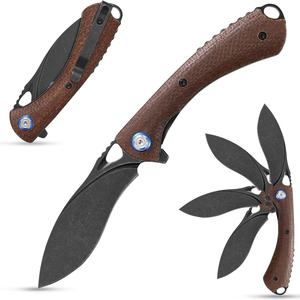 Mini Navaja de Bolsillo G10 con Hoja de Acero Inoxidable 14C28N, Multifuncional, EDC, para Camping, Senderismo, Actividades al Aire Libre, Bricolaje, OEM Disponible - Product Image 2