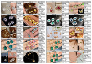 Conjunto de joyas de piedras preciosas conjunto de joyas de perlas elegante conjunto de joyas de moda conjuntos de joyas de plata conjunto de joyas de mujer - Product Image 4