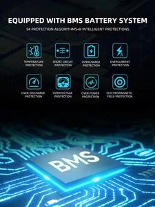 Station d'alimentation portable numérique et LED avec sortie AC, batterie LiFePO4 à chargement solaire, OEM de luxe, vente chaude en Afrique, pour ordinateur portable - Product Image 5